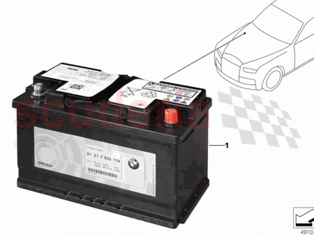 Photo of Original BMW AGM battery…
