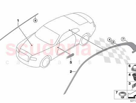 Photo of Trim strip side frame right 51 13…