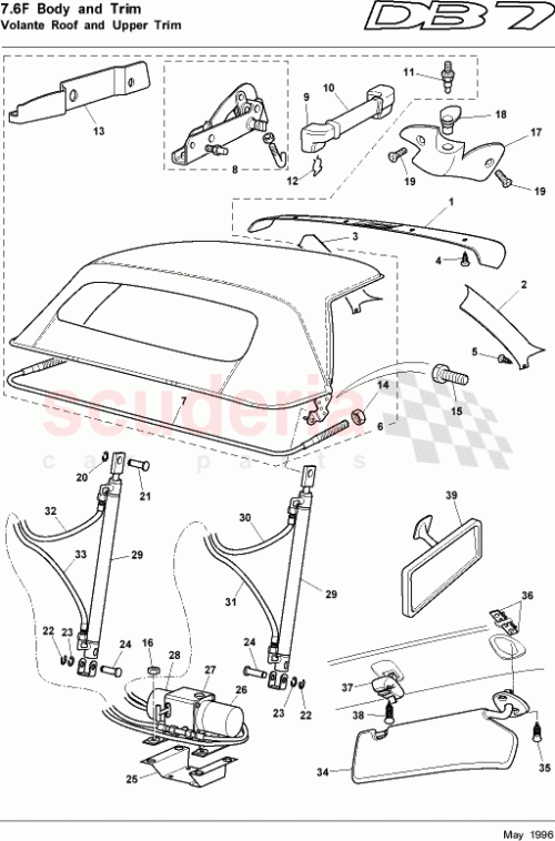 Part Diagram for Aston Martin 83-123810-BA