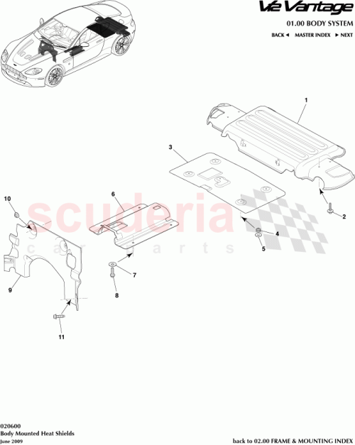 Part Diagram for Aston Martin 6G33-5290-AF