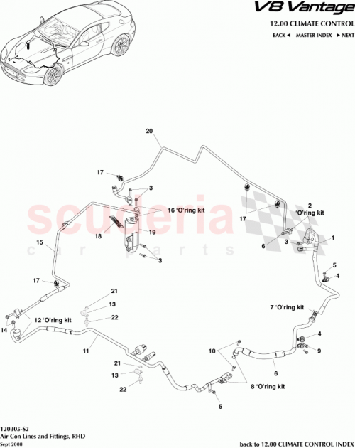 Part Diagram for Aston Martin HG33-19A705-CA