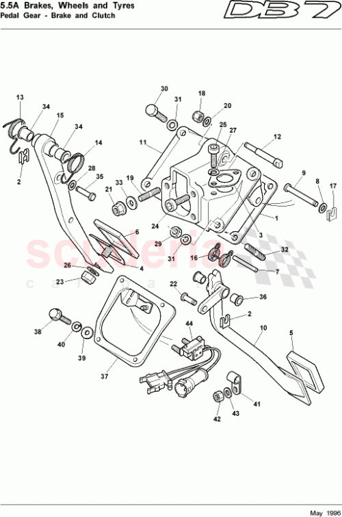 Part Diagram for Aston Martin 29-84101