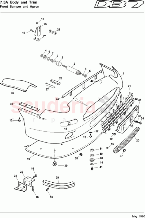 Part Diagram for Aston Martin 72-121789-AA