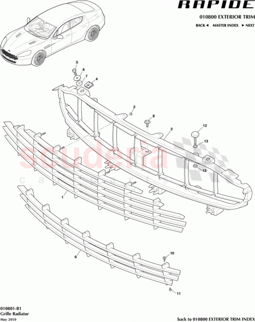 Part Diagram for Aston Martin AD438190AC