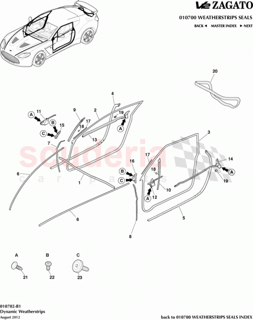 Part Diagram for Aston Martin CY83-C25325-AA