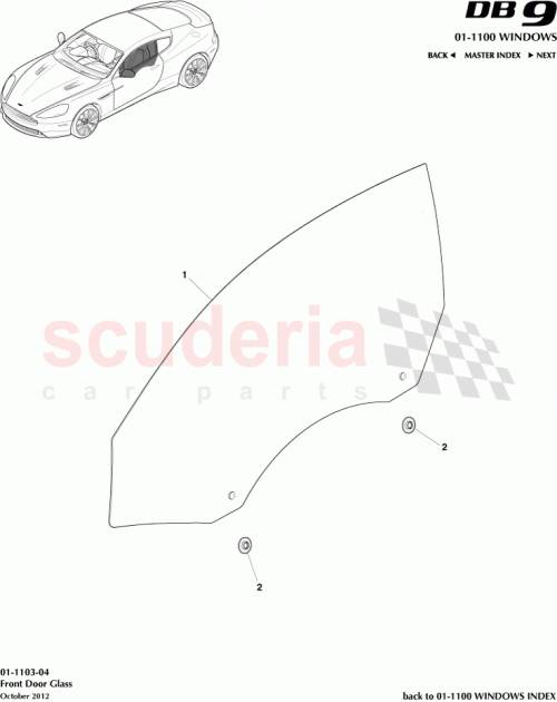 Part Diagram for Aston Martin CG43-214B42-AA