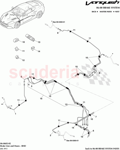Part Diagram for Aston Martin 9D33-2267-CA