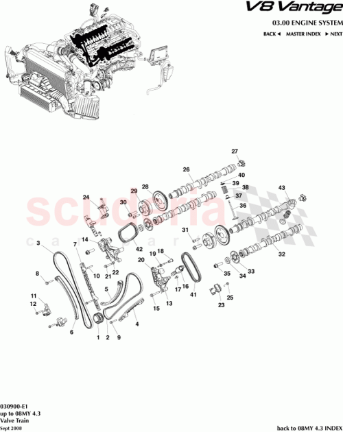 Part Diagram for Aston Martin 6G33-6A272-AE