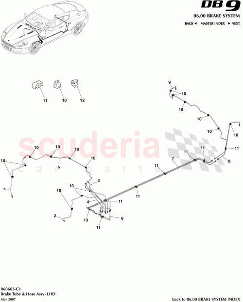 Part Diagram for Aston Martin 4G43-2268-CC