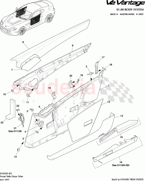 Part Diagram for Aston Martin 6G33-23901-AC