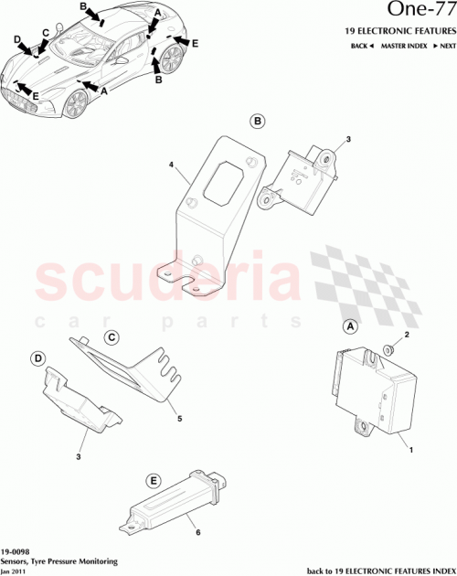 Part Diagram for Aston Martin 12023-03-8723-AB