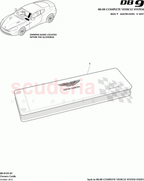 Part Diagram for Aston Martin EG43-120609-HA