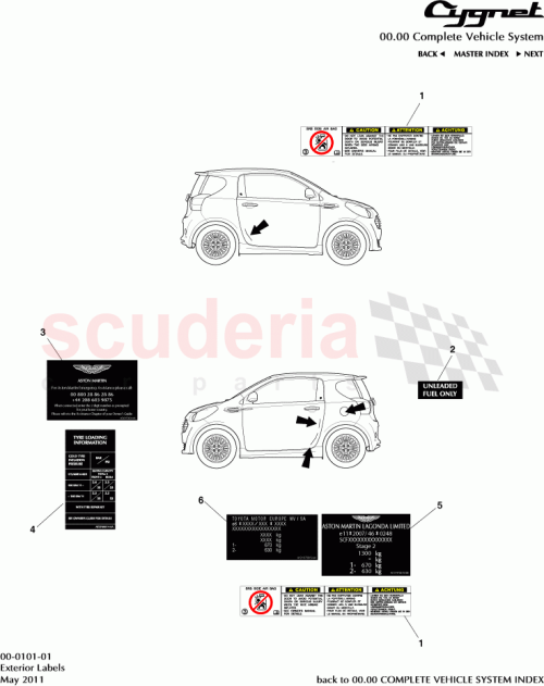 Part Diagram for Aston Martin AY2Y-5450-AA