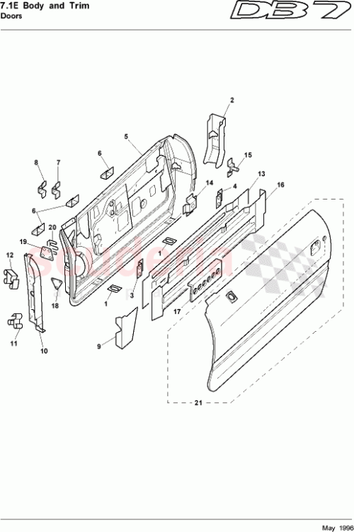 Part Diagram for Aston Martin 65-80778