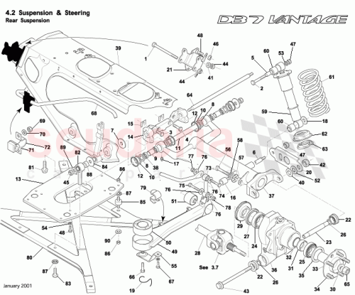 Part Diagram for Aston Martin 697209