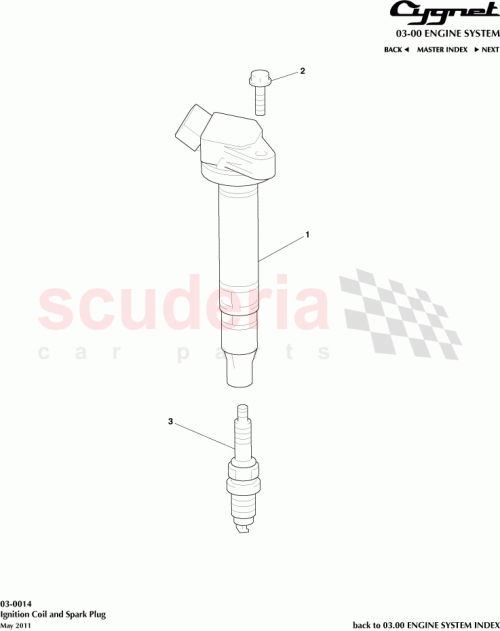 Part Diagram for Aston Martin 90919-02257