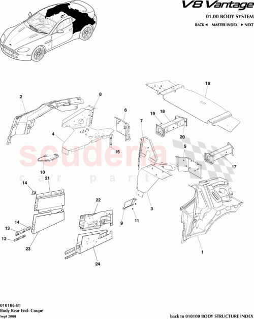 Part Diagram for Aston Martin AG33-C10282-AA