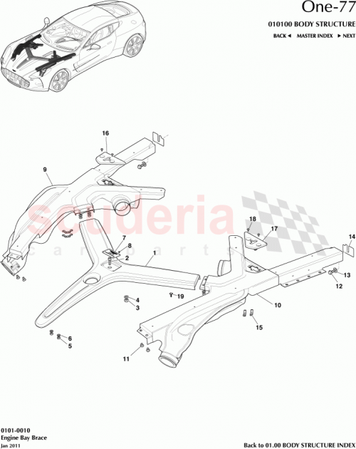 Part Diagram for Aston Martin 12023-09-6068-AA