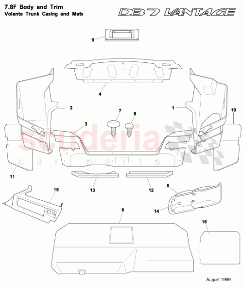 Part Diagram for Aston Martin 83140494AA