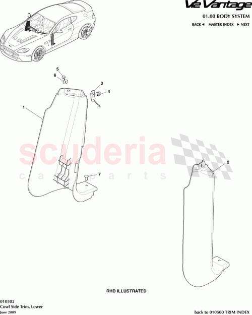 Part Diagram for Aston Martin 6G3302349BDW