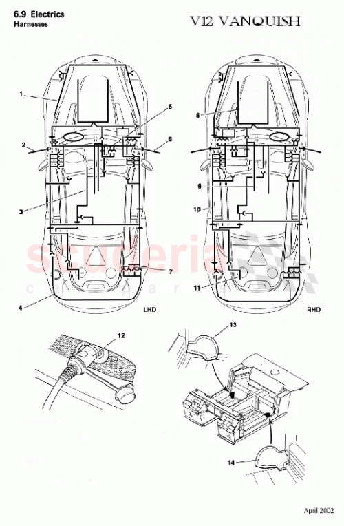 Part Diagram for Aston Martin 3R12-376149-AA