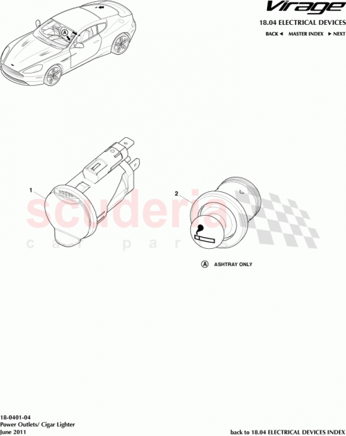 Part Diagram for Aston Martin 4G4315052AA