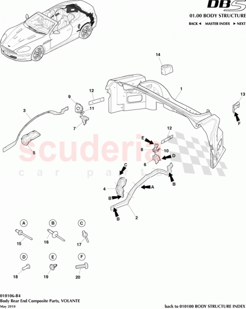 Part Diagram for Aston Martin 8G43-L45108-AA