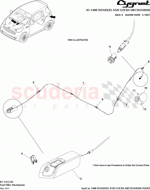 Part Diagram for Aston Martin 77333-74010