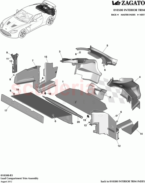 Part Diagram for Aston Martin AG33-130A60-AA