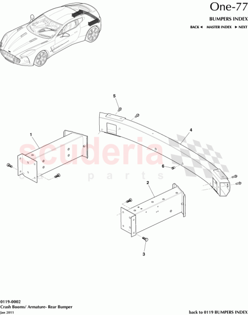 Part Diagram for Aston Martin 12023-06-1254-AK
