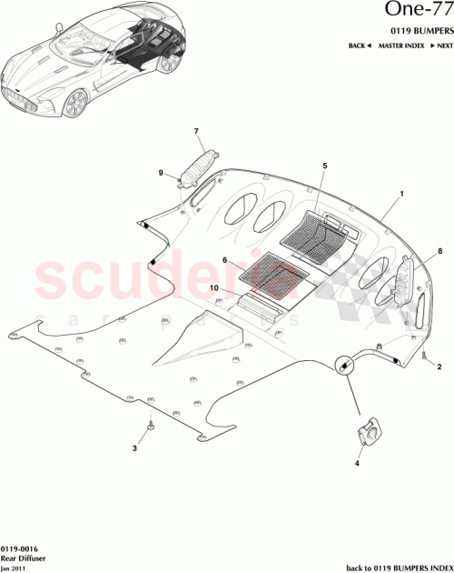 Part Diagram for Aston Martin 12023-03-8446-AB