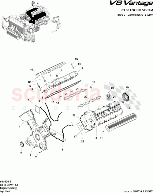 Part Diagram for Aston Martin 2W936P037JB