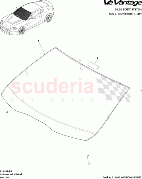 Part Diagram for Aston Martin 6G33-C03102-B-P1A02