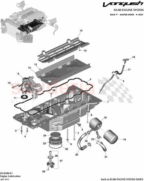 Part Diagram for Aston Martin 706715