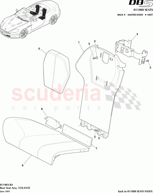 Part Diagram for Aston Martin AD33L63847ABW