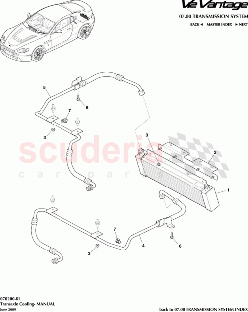 Part Diagram for Aston Martin 702283