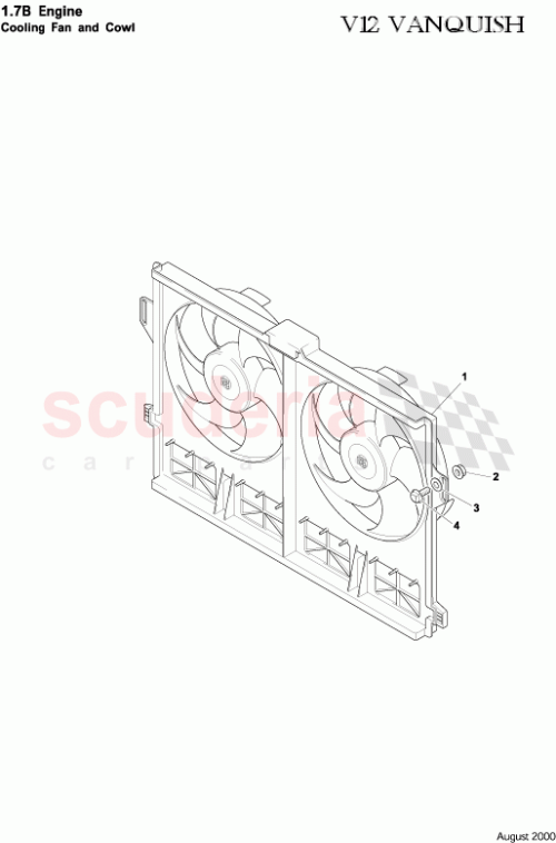 Part Diagram for Aston Martin 3R12376236AA