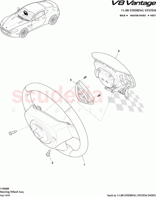 Part Diagram for Aston Martin 8G43-3600-CA