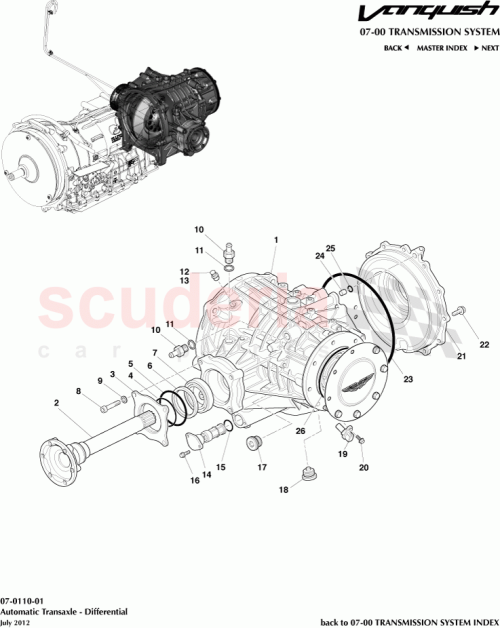 Part Diagram for Aston Martin CD33-27-10004