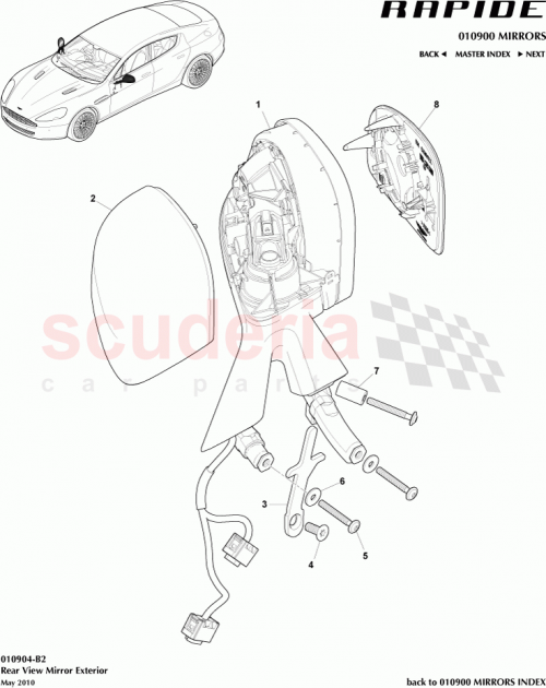 Part Diagram for Aston Martin AD43-17682-AF
