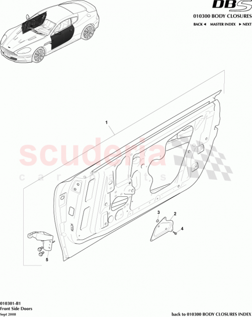 Part Diagram for Aston Martin 4G43-702961-AA