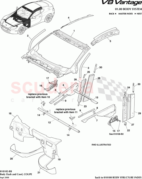 Part Diagram for Aston Martin BG33F01613AD
