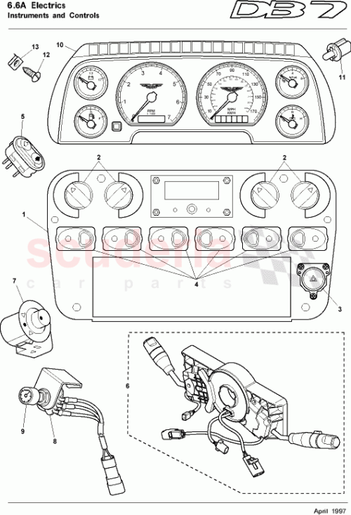 Part Diagram for Aston Martin 37-84783