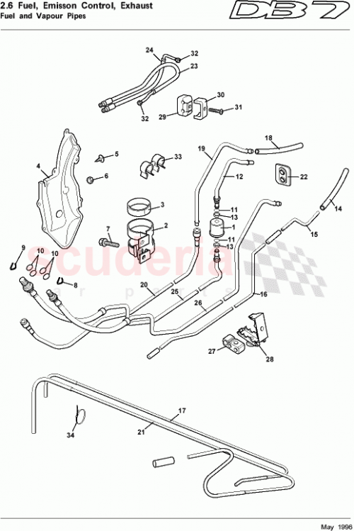 Part Diagram for Aston Martin 34-81462