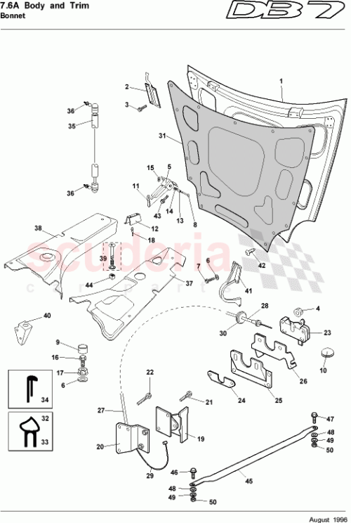 Part Diagram for Aston Martin 77-83392