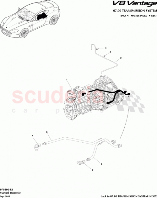 Part Diagram for Aston Martin 91774