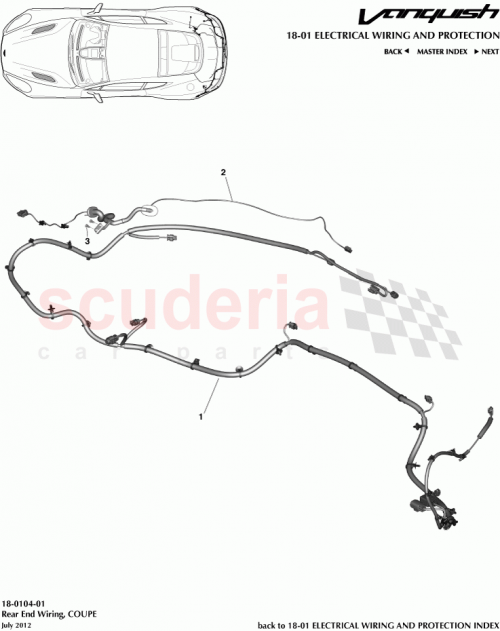Part Diagram for Aston Martin CD33-14A227-AD