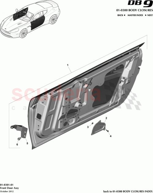 Part Diagram for Aston Martin W500034-S426