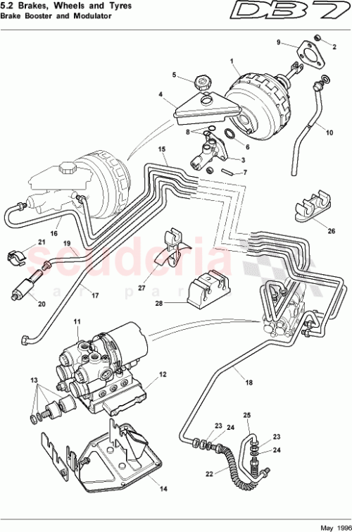 Part Diagram for Aston Martin 33-83927
