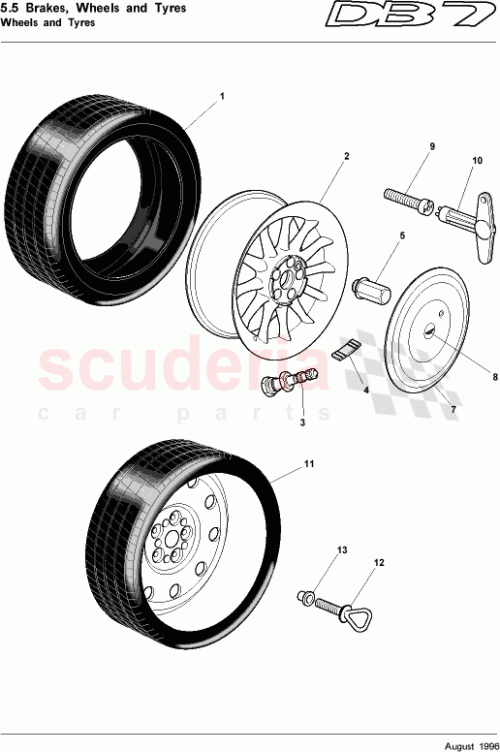 Part Diagram for Aston Martin 36-80556